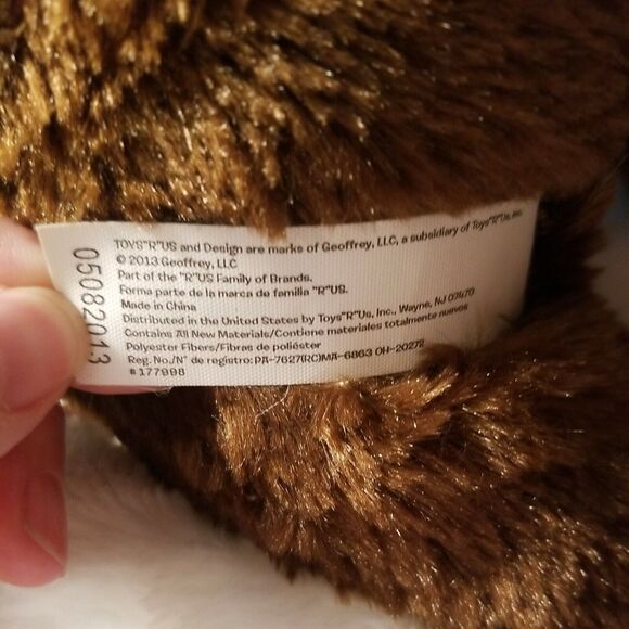 Toys R Us Brown Horse Plush with Red & White Saddle 2013 Stuffed Animal 18” Toy - Picture 7 of 8